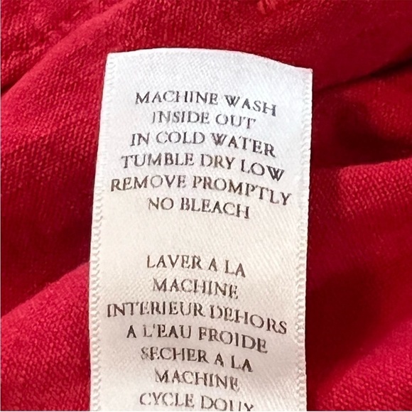 Frank & Eileen Kinsale Performance Pant Raw Hem High Rise 2 Red classic cropped - Picture 12 of 15